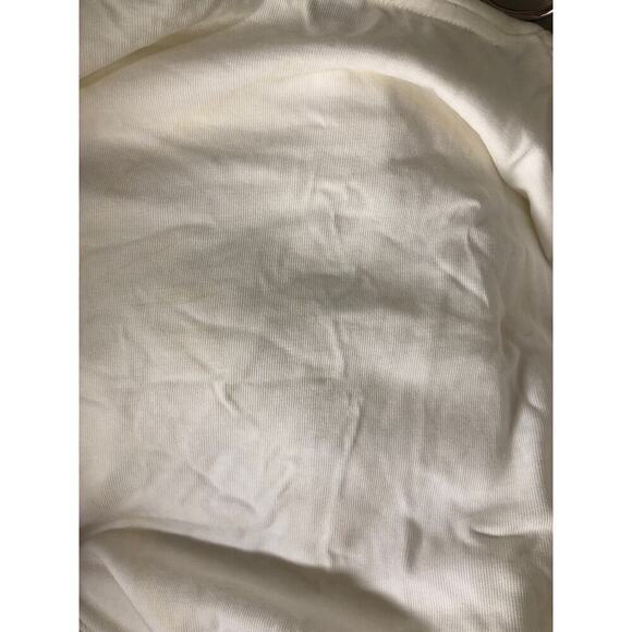 Vince Tie Waist T Shirt Dress Short Sleeve Cotton Mini Optic White NWT Medium - Picture 9 of 11